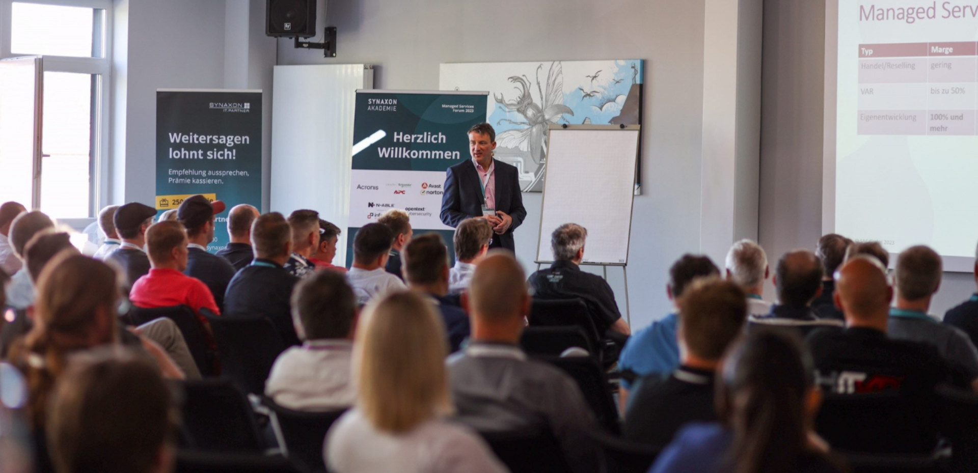 SAC_Foto_TPO Vortrag Synaxon Thorsten Podzimek, Geschäftsführer SAC GmbH, hält mitreißende Keynote zur Eröffnung des Managed Service Forum.