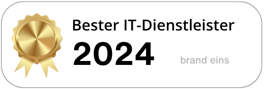 sac_bester-it-dienstleister Auf dem Banner ist die Auszeichnung der SAC als Bester IT-Dienstleister 2024 laut brand eins zu sehen.